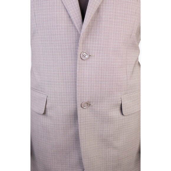 Jos A Bank Blazer Sz 40L Houndstooth Sports Coat Suit Jacket Wool Two Button EUC - Picture 3 of 13